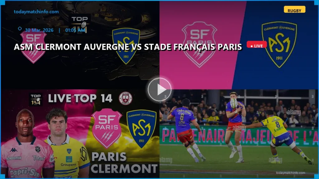 ASM Clermont Auvergne vs Stade Français Paris Live Stream: How to Watch Top 14 Rugby in USA