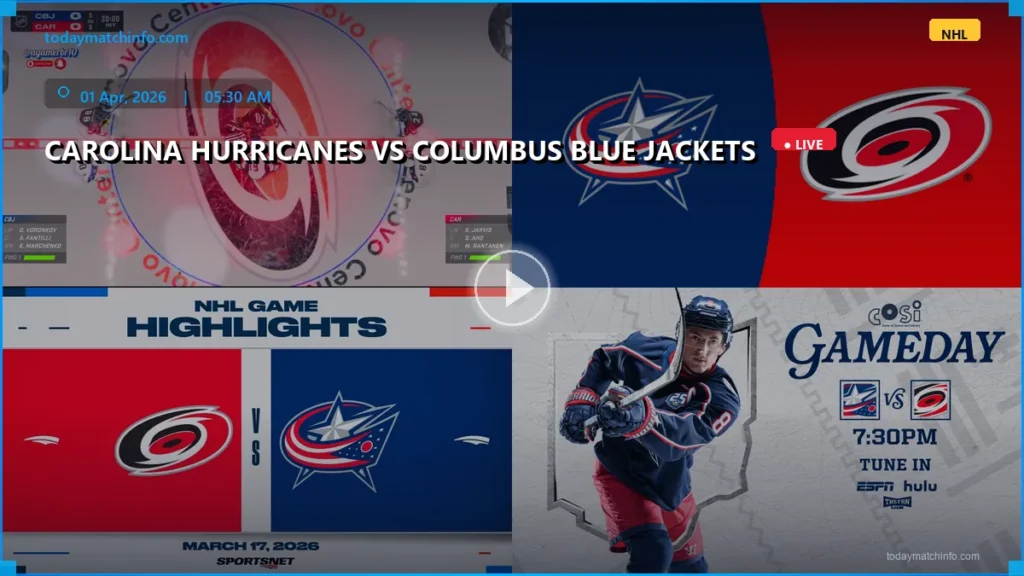 Carolina Hurricanes vs Columbus Blue Jackets Live Stream: How to Watch NHL Tonight