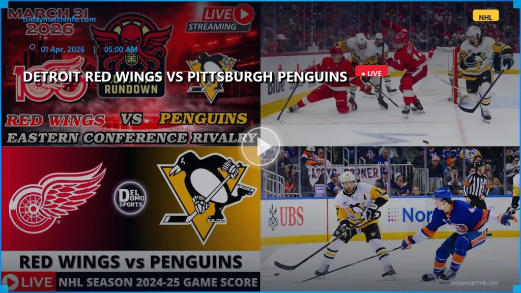 Detroit Red Wings vs Pittsburgh Penguins Live: How to Watch NHL, Start Time, and Predictions