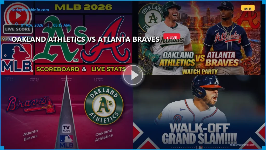 Oakland Athletics vs Atlanta Braves Live: How to Watch MLB Online, Start Time & Prediction