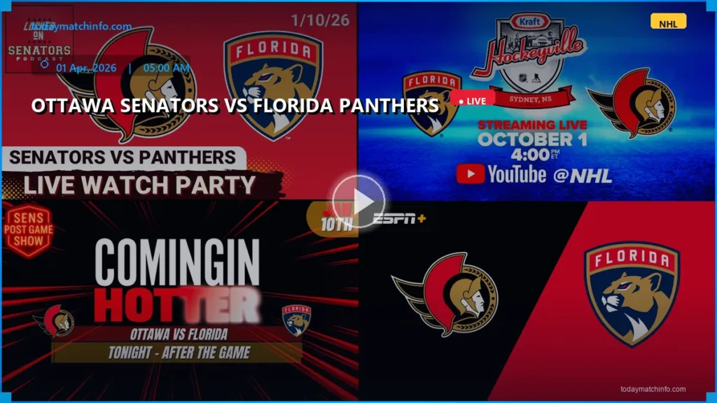 Ottawa Senators vs Florida Panthers Live Stream: How to Watch NHL Tonight, Predictions & Odds