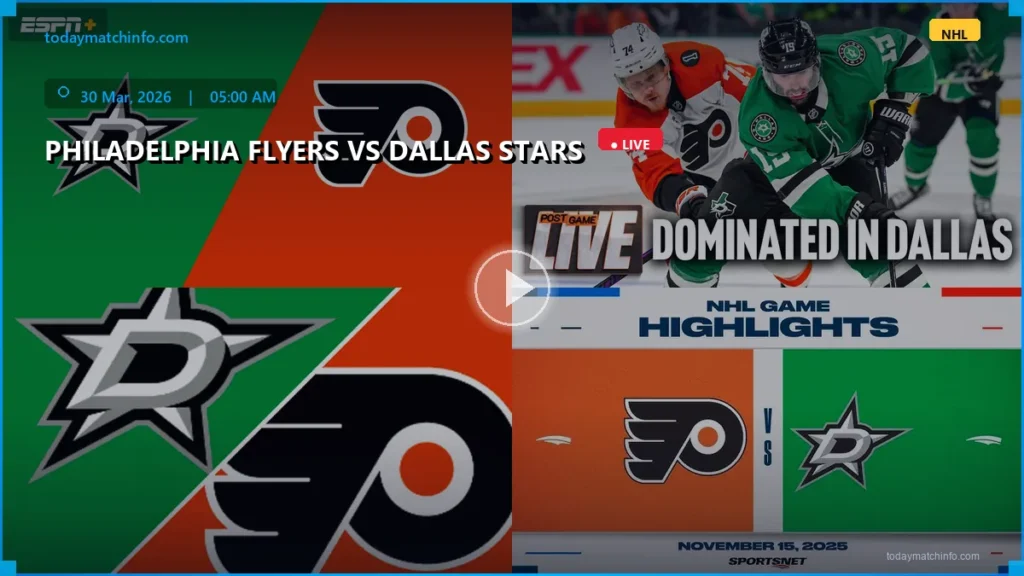 Philadelphia Flyers vs Dallas Stars Live Stream: How to Watch NHL 2026 Online