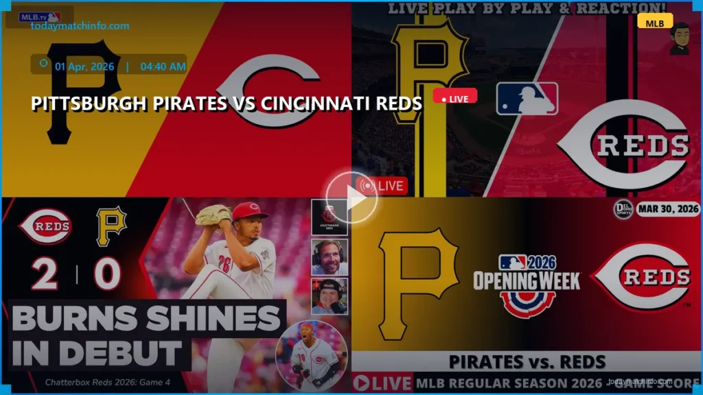 Pirates vs Reds Live Stream: How to Watch MLB Baseball at PNC Park (April 1, 2026)