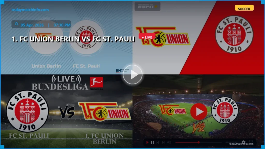 Union Berlin vs St. Pauli Live Stream: How to Watch Bundesliga in the USA