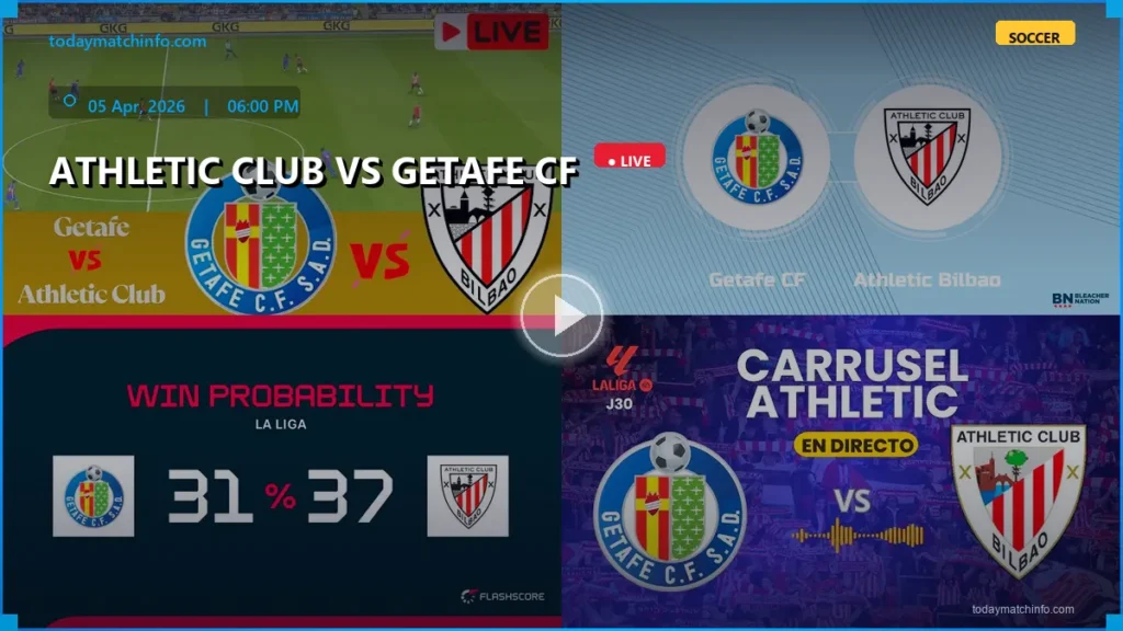 Athletic Bilbao vs Getafe Live Stream: How to Watch La Liga Matchday 30 in the USA