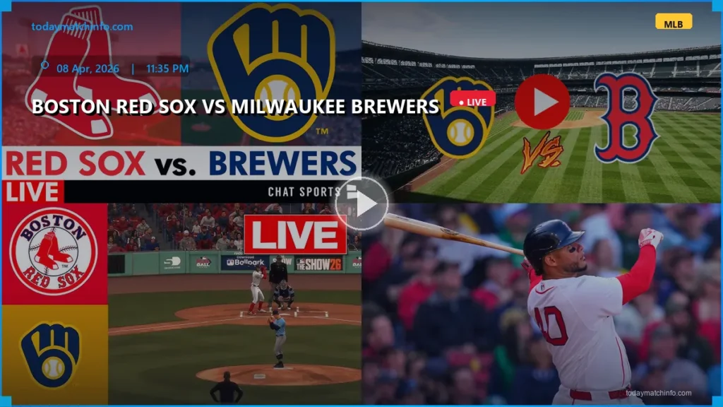 Red Sox vs Brewers Live Stream: How to Watch MLB April 8 Game, Odds & Prediction