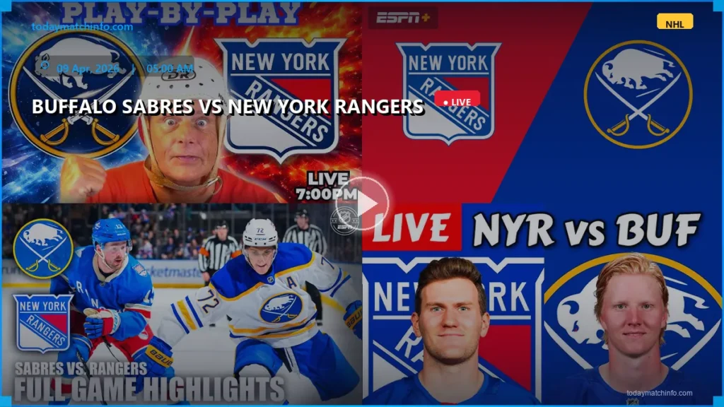 Buffalo Sabres vs New York Rangers Live Stream: How to Watch, Prediction & NHL Game Time