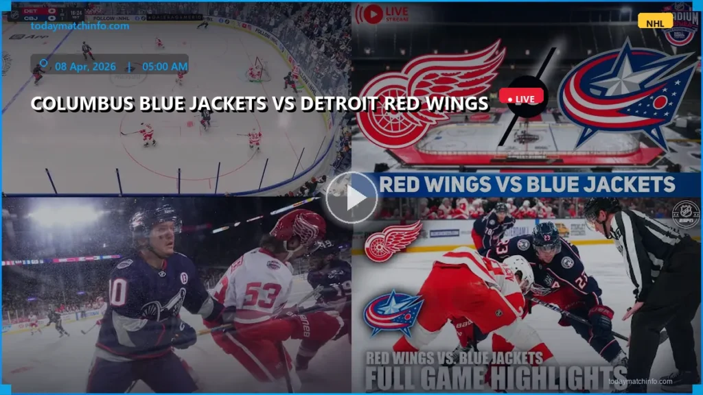 Columbus Blue Jackets vs Detroit Red Wings Live Stream: How to Watch NHL 2026 Online