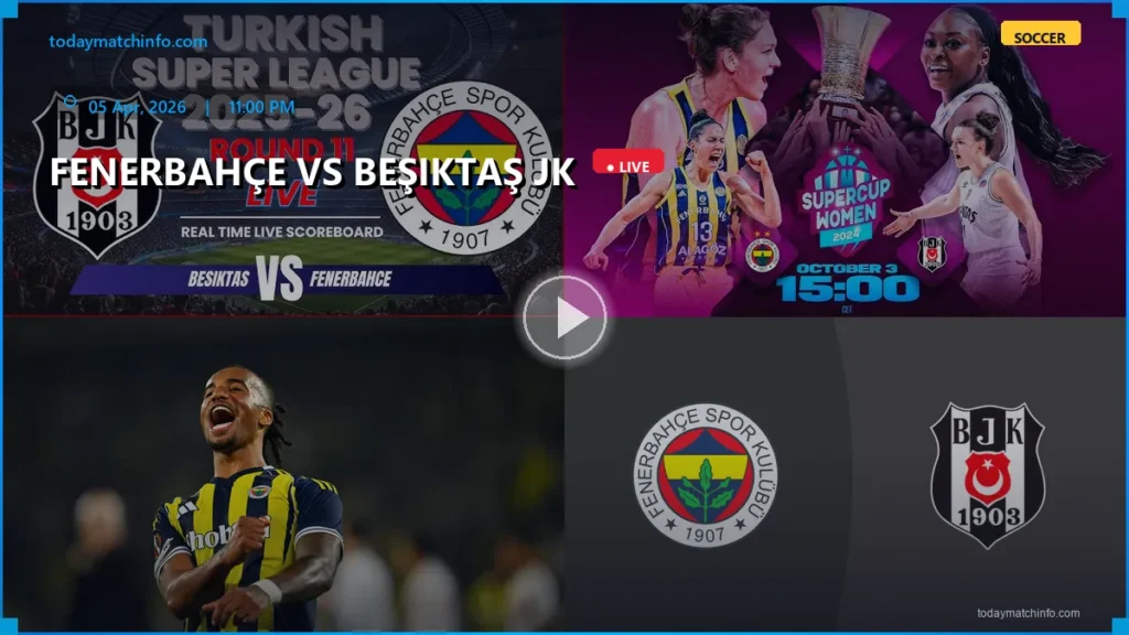 Fenerbahçe vs Beşiktaş JK Live Stream: How to Watch the Turkish Süper Lig Derby in the USA