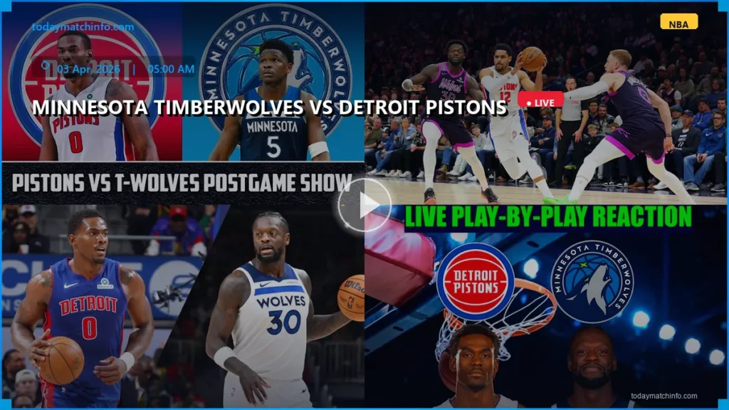 Timberwolves vs Pistons Live Stream: How to Watch NBA Game on April 3, 2026