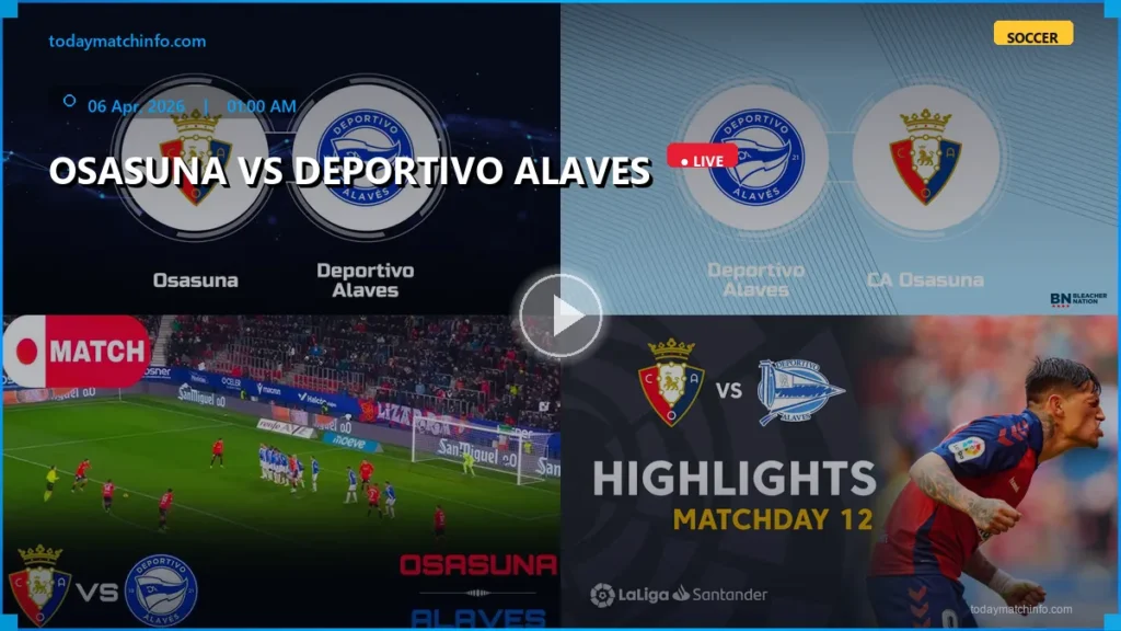 Osasuna vs Deportivo Alaves Live Stream: How to Watch Spanish La Liga in the USA