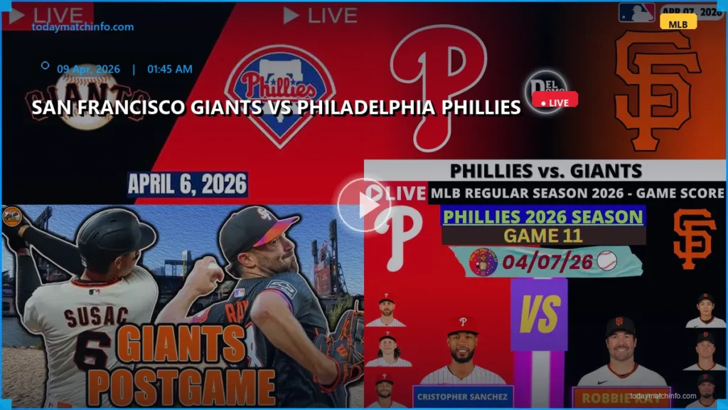 San Francisco Giants vs Philadelphia Phillies Live Stream, Prediction & How to Watch MLB
