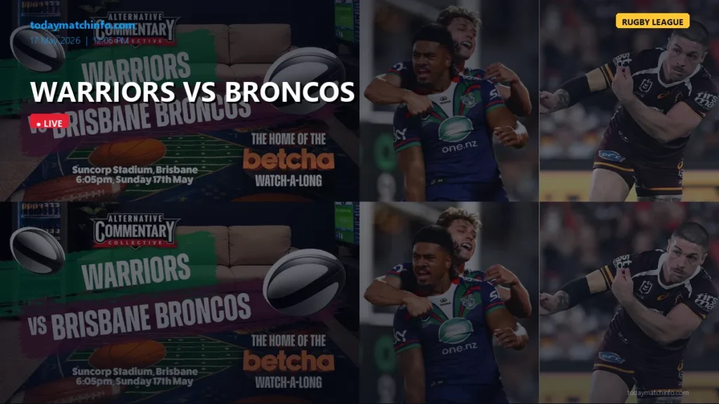 Warriors vs Broncos Live Stream: Watch NRL Regular Season 2026