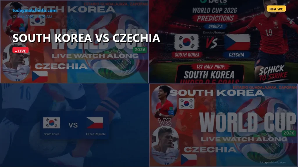 FIFA World Cup 2026: South Korea vs Czechia Live