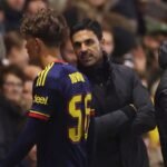 Arteta reveals pre-match warning to Dowman after red card exit