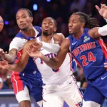 Banged-up Pistons look real good again in wire-to-wire win vs 76ers