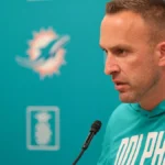 Dolphins coach Jeff Hafley gives heartfelt reaction to first NFL win