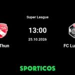 FC Thun vs FC Lugano: How to Watch Live Stream & Match Preview