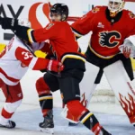 Flames beat Red Wings 4-1 for 3rd straight win as Farabee shines