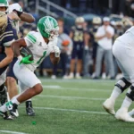 North Texas Star Offensive Trio Powers 49-39 Win at Navy